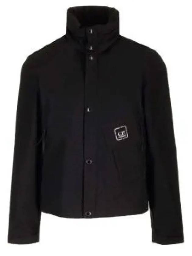 Metropolis Series HyST Stand Collar Zip Up Jacket Black - CP COMPANY - BALAAN 2