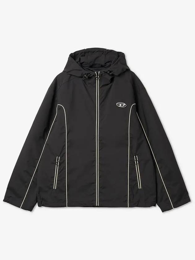 J Hives Contrast Piping Windbreaker Black - DIESEL - BALAAN 2