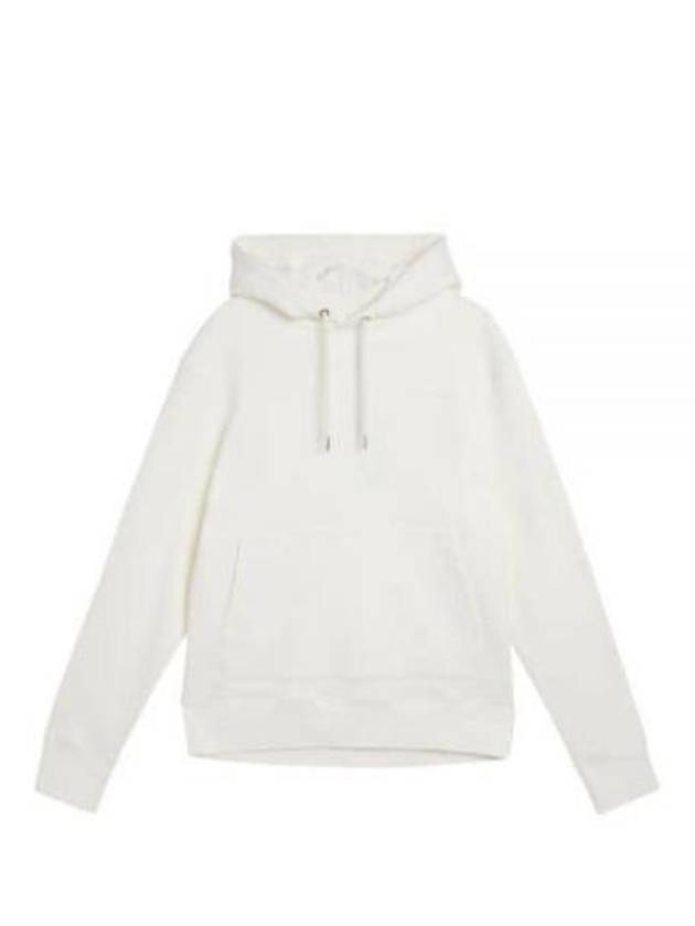 Chip Embroidered Logo Hoodie Cloud White - J.LINDEBERG - BALAAN 2