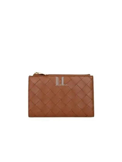 Intrecciato Zipper Medium Half Wallet Wood - BOTTEGA VENETA - BALAAN 2