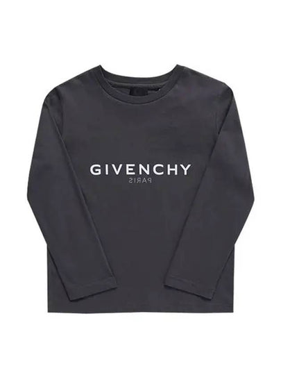 H25448 070 Archetype Logo Print Junior Long Sleeve T Shirt - GIVENCHY - BALAAN 2