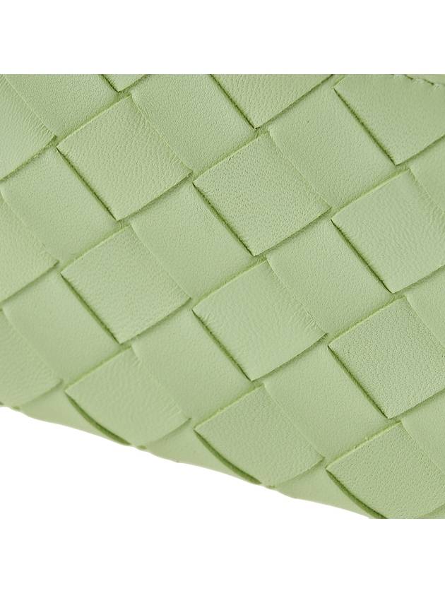 Intrecciato Zipper Small Half Wallet Green - BOTTEGA VENETA - BALAAN 7