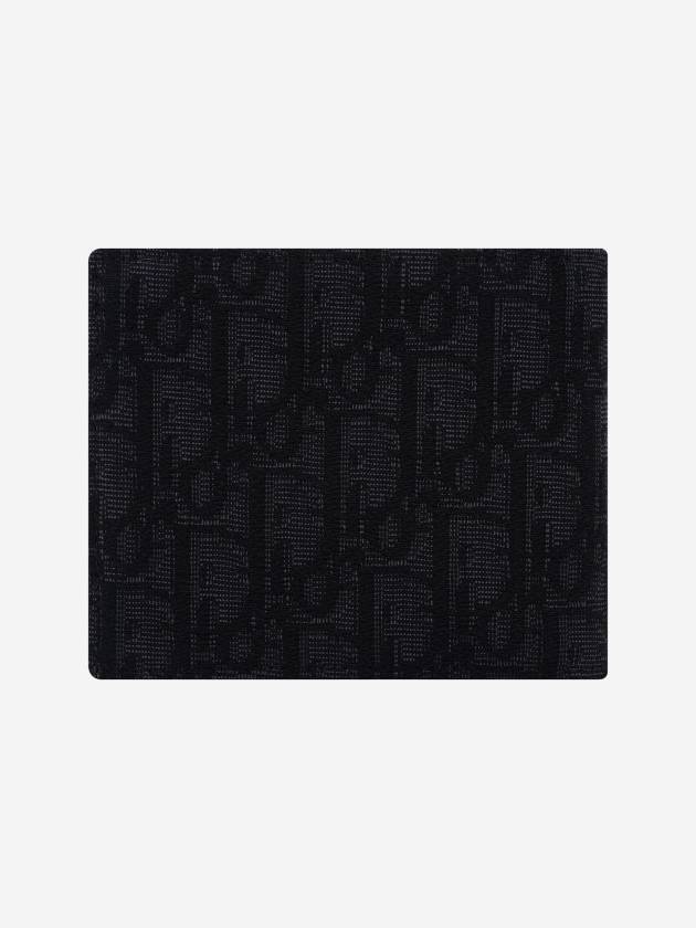 Wallet Black  Oblique Jacquard - DIOR - BALAAN 3