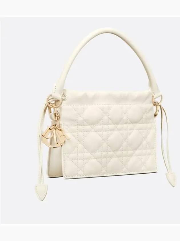 Lady Dior Milly Mini Tote Bag Pastel Latte - DIOR - BALAAN 3