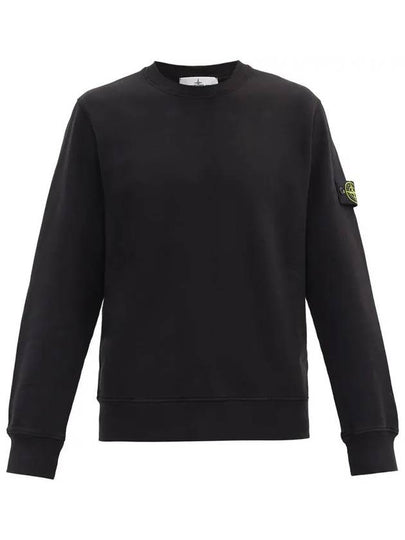 Wappen Patch Crewneck Sweatshirt Black - STONE ISLAND - BALAAN 2