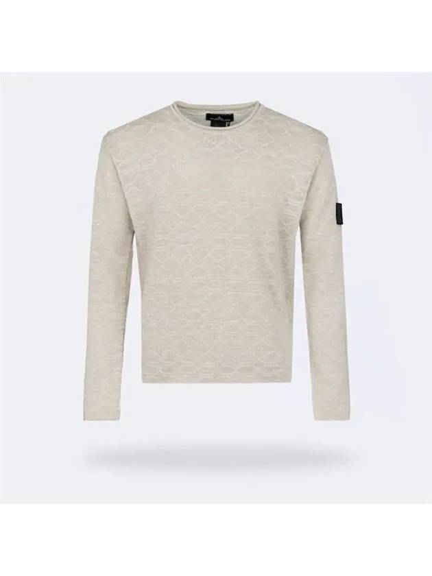 Shadow Project Wappen Patch Knit Top Beige - STONE ISLAND - BALAAN 2