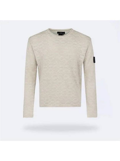 Shadow Project Wappen Patch Knit Top Beige - STONE ISLAND - BALAAN 2