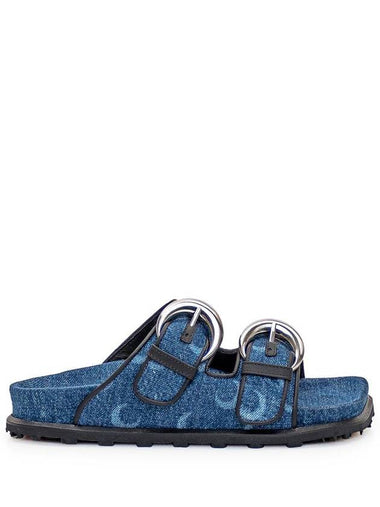 Marine Serre Denim Sandal - MARINE SERRE - BALAAN 1