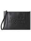 Zipper Signature Leather Clutch Bag Black - ALEXANDER MCQUEEN - BALAAN 2