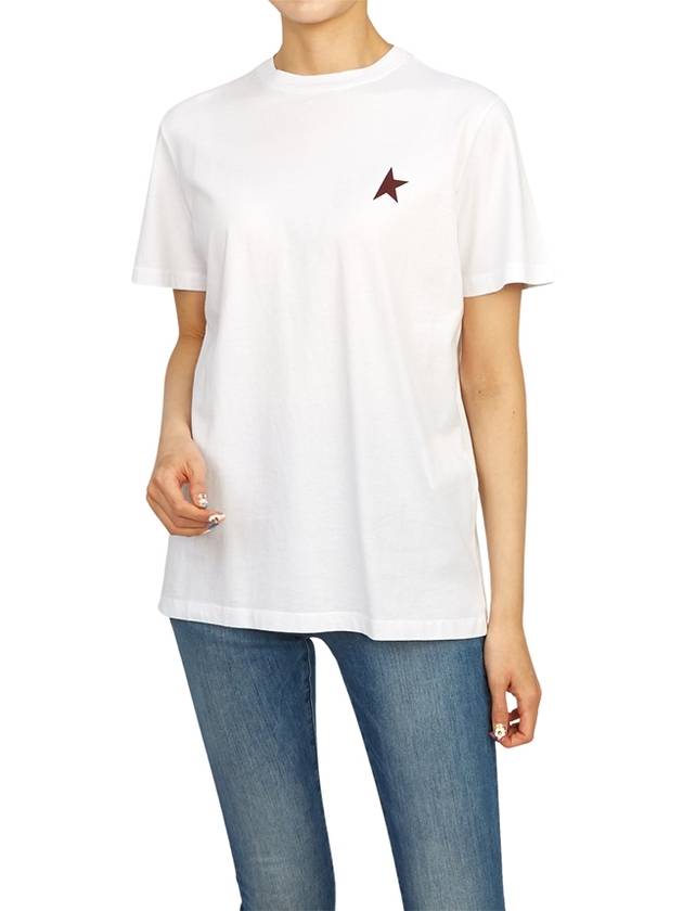 Small Star Crew Neck Short Sleeve T-Shirt White - GOLDEN GOOSE - BALAAN 6