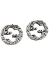 Interlocking G Earrings Silver YBD457109001 - GUCCI - BALAAN 4