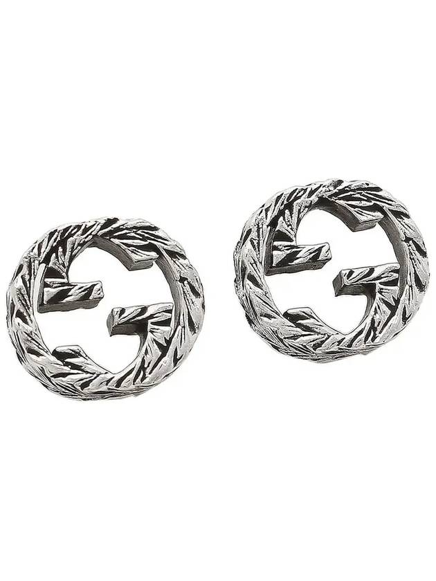 Interlocking G Earrings Silver YBD457109001 - GUCCI - BALAAN 4