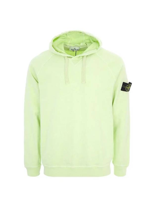 Men's Waffen Patch OLD Treatment Cotton Hoodie Green - STONE ISLAND - BALAAN 1