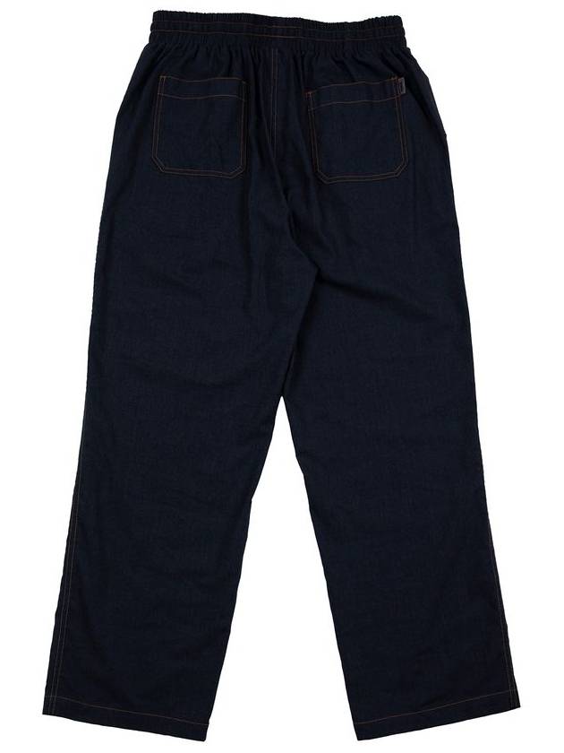 Indigo fake denim banding wide pants - ARCANE FUNK - BALAAN 3