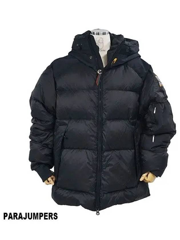 Men s Tyreek Bomber Down Padded Hooded Jacket Black 24WMPMPUEN020710 - PARAJUMPERS - BALAAN 2