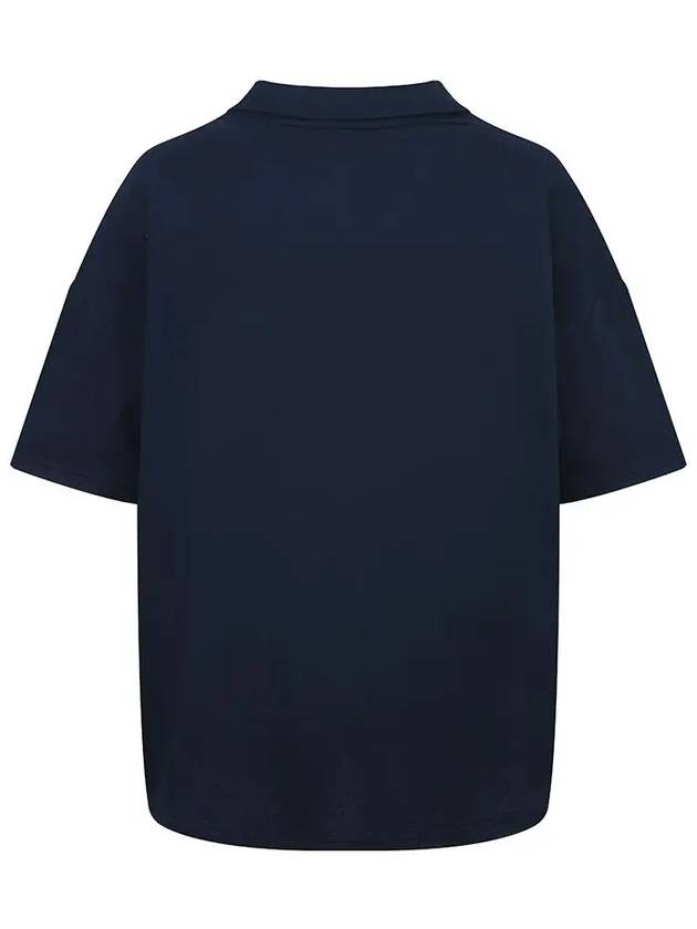 Flee collar neck short sleeve t-shirt MZ3ME180NVY - P_LABEL - BALAAN 3