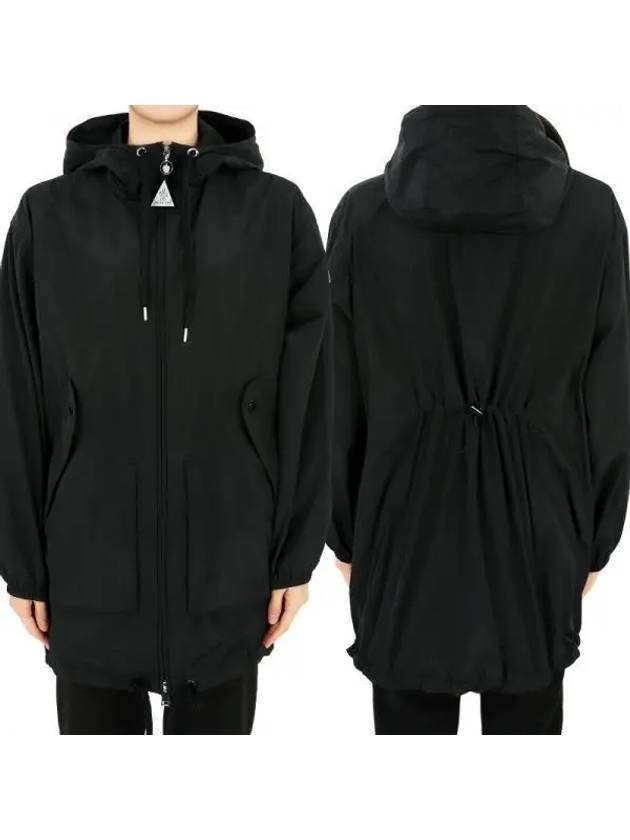 Women s MELIA Windbreaker Long Jacket Black 1A00092 597JT 999 1063251 - MONCLER - BALAAN 1