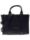 Logo Medium Leather Tote Bag Black - MARC JACOBS - BALAAN 4