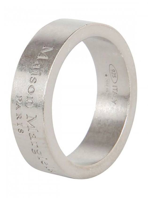 Logo Medium Ring Matte Silver - MAISON MARGIELA - BALAAN 3