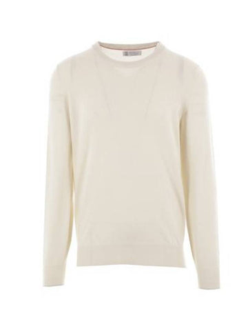 Sweater M2200100CK878 ECRU MIST - BRUNELLO CUCINELLI - BALAAN 1