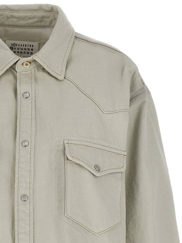 Chalk Selvedge Denim Jacket Ice - MAISON MARGIELA - BALAAN 4