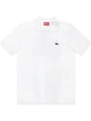 Slim Fit Organic Cotton Polo Shirt White - DIESEL - BALAAN 2