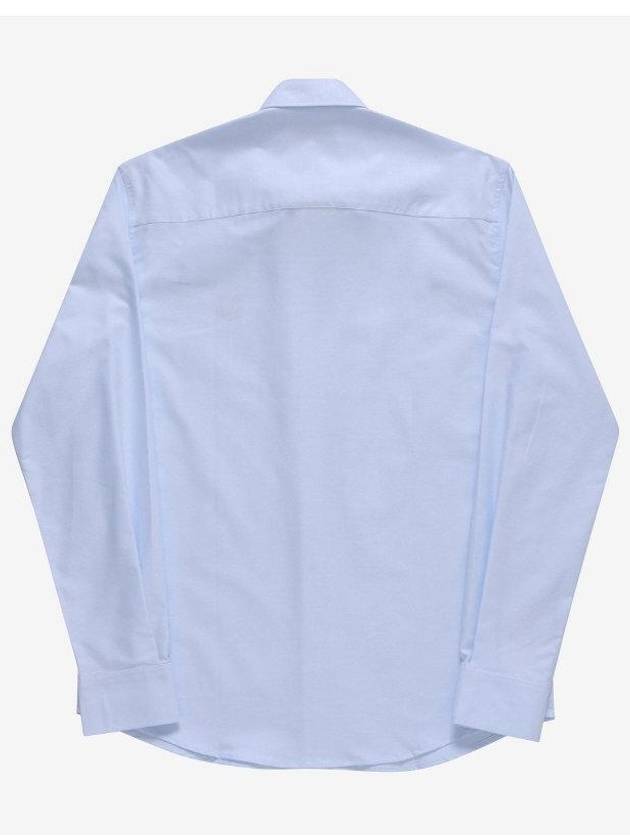 Contour Fox Head Casual Long Sleeve Shirt Blue - MAISON KITSUNE - BALAAN 3