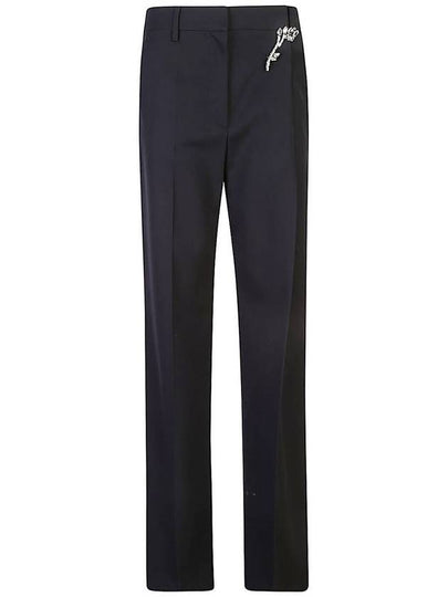 Old wash gabardine wide pants navy - PRADA - BALAAN 2