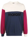 Afton Logo Cotton Sweatshirt Navy - ISABEL MARANT - BALAAN 2