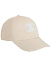 Triomphe Cotton Ball Cap Vanilla - CELINE - BALAAN 2