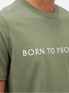 Born To Protect Logo Short Sleeve T-Shirt Green - MONCLER - BALAAN 5