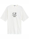 20/1 Jersey Boxy Logo Short Sleeve T-Shirt White - CP COMPANY - BALAAN 3