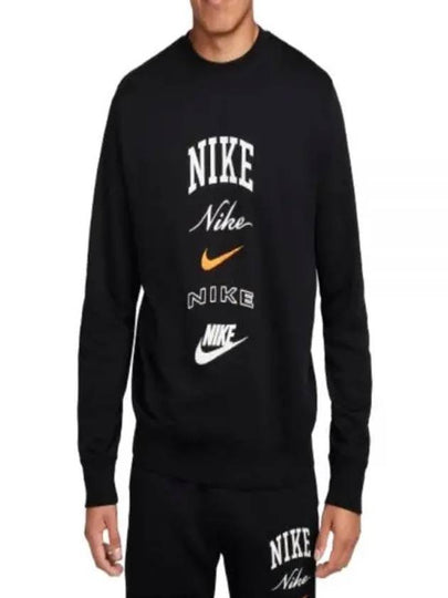 Club Fleece Crewneck Sweatshirt Black - NIKE - BALAAN 2