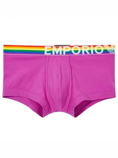 UNDERWEAR Men s Rainbow Logo Band Drawn Purple 271475 - EMPORIO ARMANI - BALAAN 1