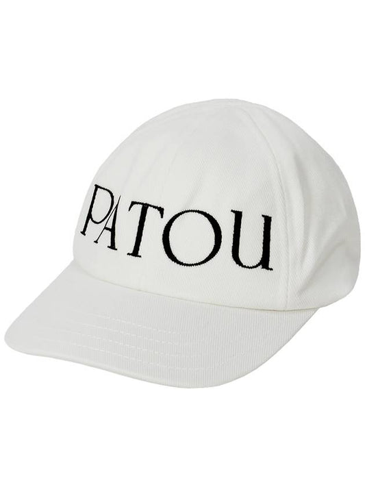 Logo Cotton Ball Cap White - PATOU - BALAAN 2