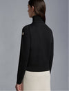 Women's Padded Wool Cardigan Black - MONCLER - BALAAN 5