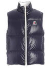 Logo Patch Padded Vest Navy - MONCLER - BALAAN 1