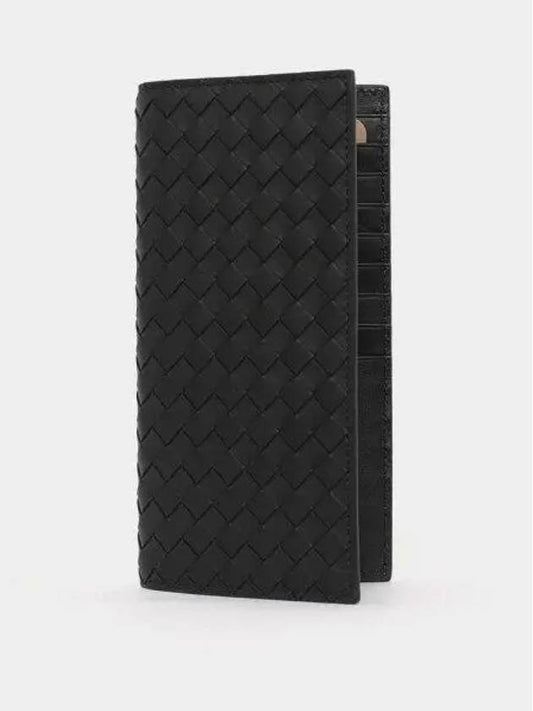 Intrecciato Continental Long Wallet Black - BOTTEGA VENETA - BALAAN 2