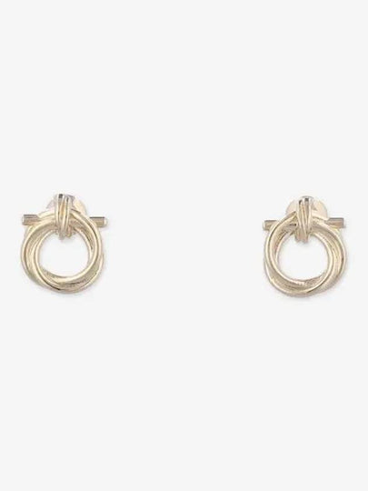 Twisted Gancini Earrings Gold - SALVATORE FERRAGAMO - BALAAN 2