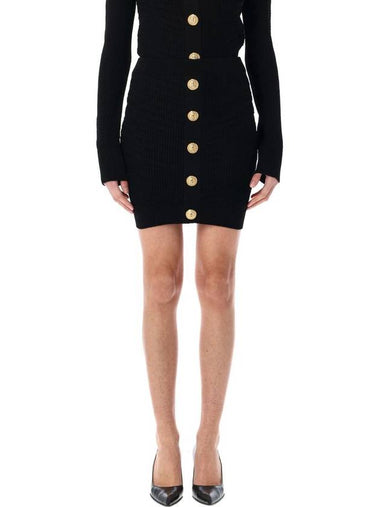 Balmain Buttoned Mini Skirt - BALMAIN - BALAAN 1