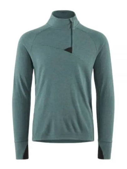 Huge Half Zip Long Sleeve T-shirt Forest Green - KLATTERMUSEN - BALAAN 2