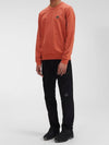 Logo Patch Sweatshirt Orange - CP COMPANY - BALAAN 4