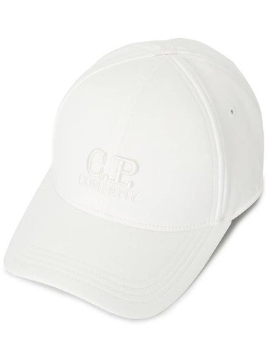 Kids Shell-R Logo Cap Hat White - CP COMPANY - BALAAN 1