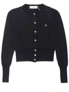 Bea Cropped Cardigan Black - VIVIENNE WESTWOOD - BALAAN 2