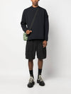 Ghost Piece Cotton Jersey Crew Neck Sweatshirt Navy - STONE ISLAND - BALAAN 4