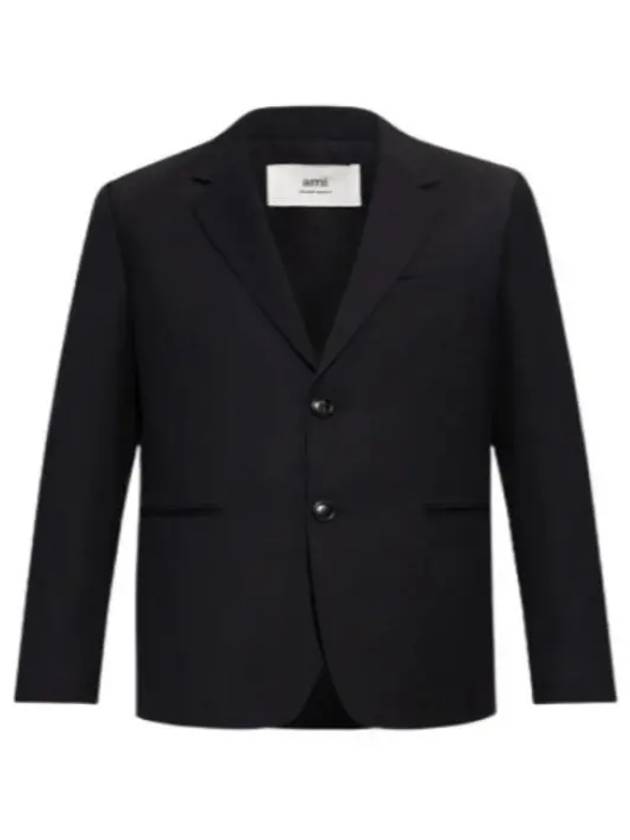 Two Button Blazer Jacket Black - AMI - BALAAN 2