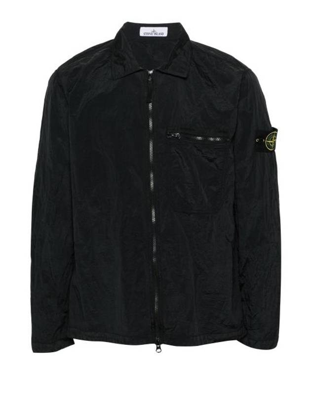 Nylon Metal Econyl Regenerated Zip-Up Jacket Black - STONE ISLAND - BALAAN 2