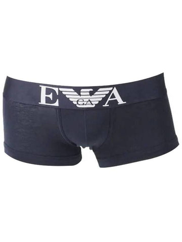 Logo Cotton Panties Navy - EMPORIO ARMANI - BALAAN 1