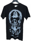 Skull Logo Short Sleeve T Shirt Black - CHROME HEARTS - BALAAN 2