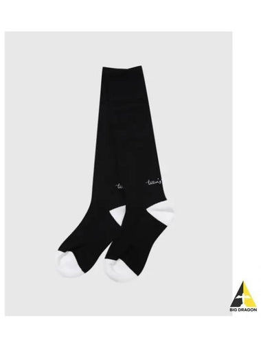 TRAVISMATHEW Women s Color Matching Point Knee Socks Black - TRAVIS SCOTT - BALAAN 1